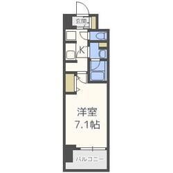 コンフォリア心斎橋EASTの物件間取画像